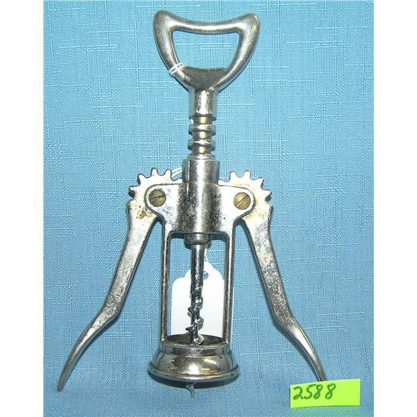 Italian made nickel silver mechanical cork screw