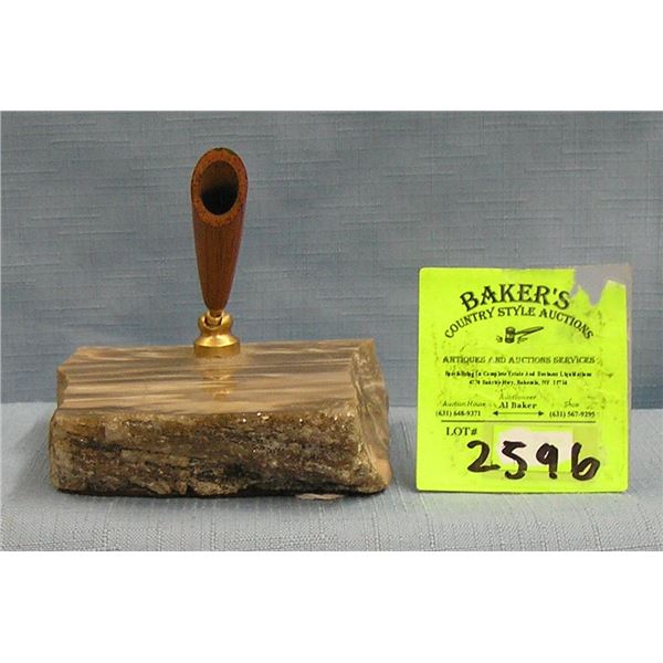 Vintage marble pen holder