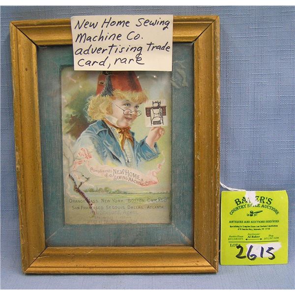 New Home Sewing Mach. Co. trade card
