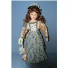 Porcelain doll with beatuful gown and pearl necklace