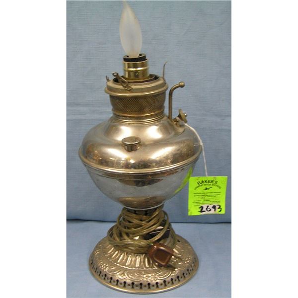 Antique oil lamp