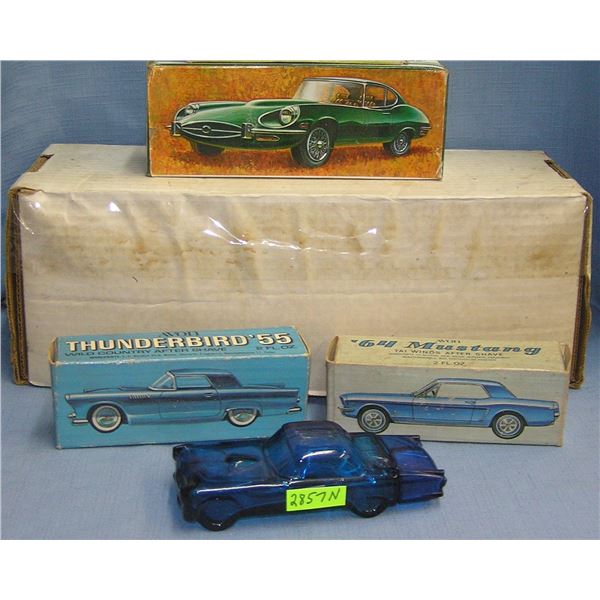 Collection of vintage Avon classic automobiles