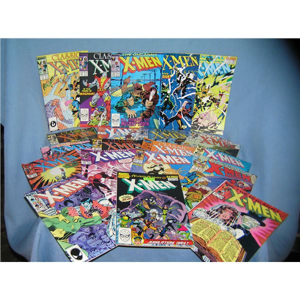 Large collection of vintage Xmen comic books