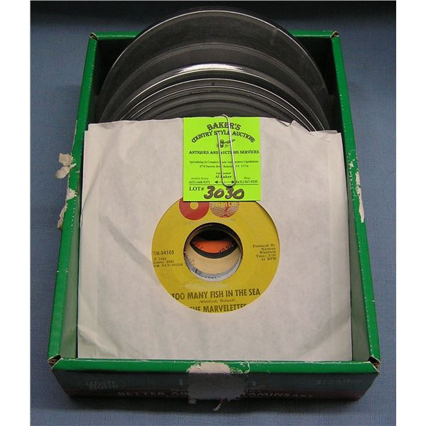 Mixed group of vintage 45 RPM records