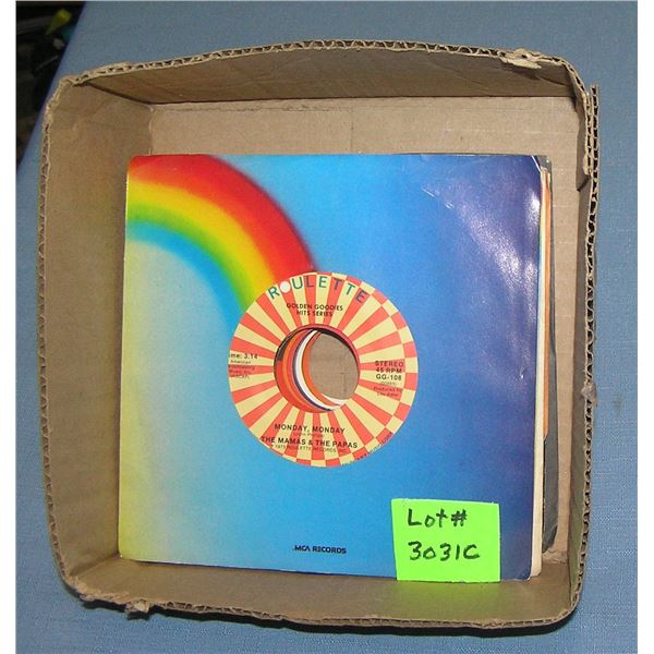 Mixed group of vintage 45 RPM records