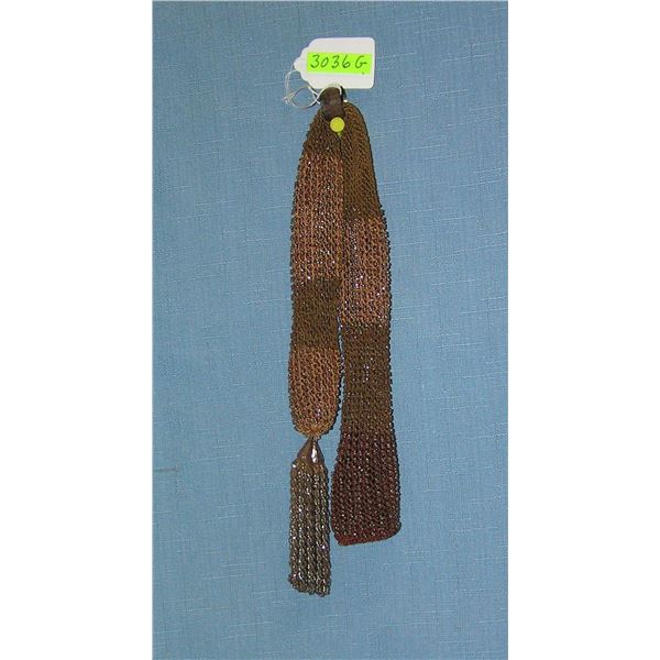 Antique beaded miser's purse