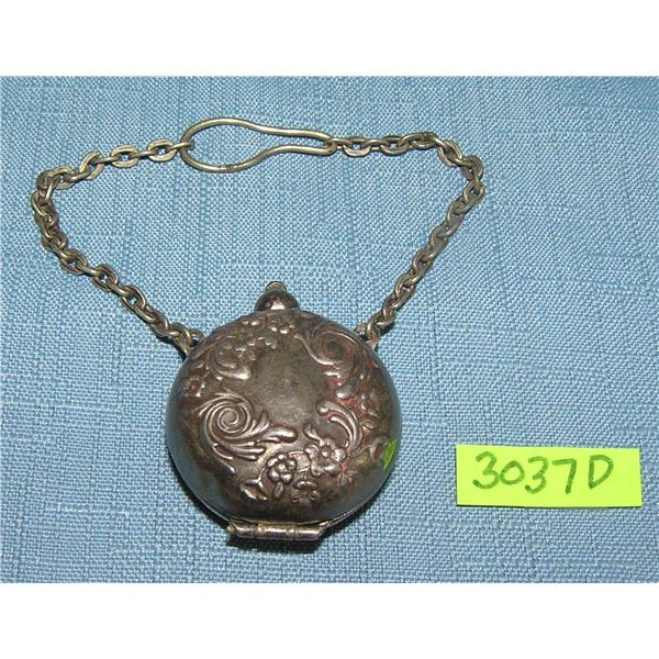 Silver hide-away trinket box