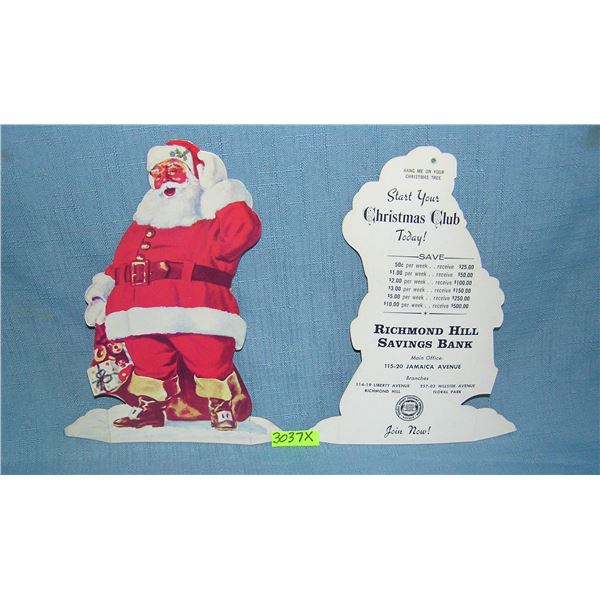 Santa Claus Christmas club advertising display