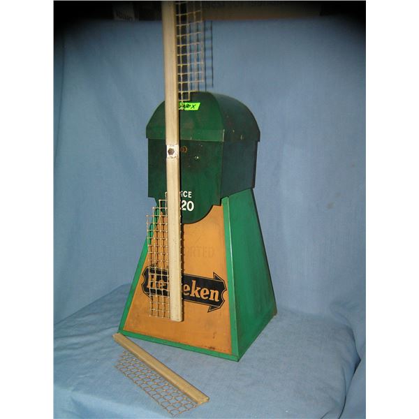 Early illuminated windmill beer display sign