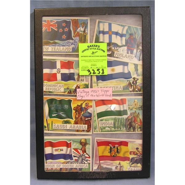 Collection of Topps Flags of the world cards