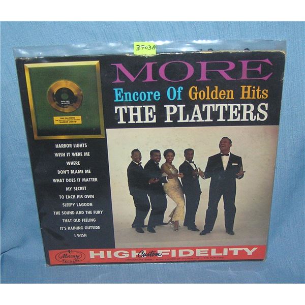 The Platters vintage 33 rpm record album