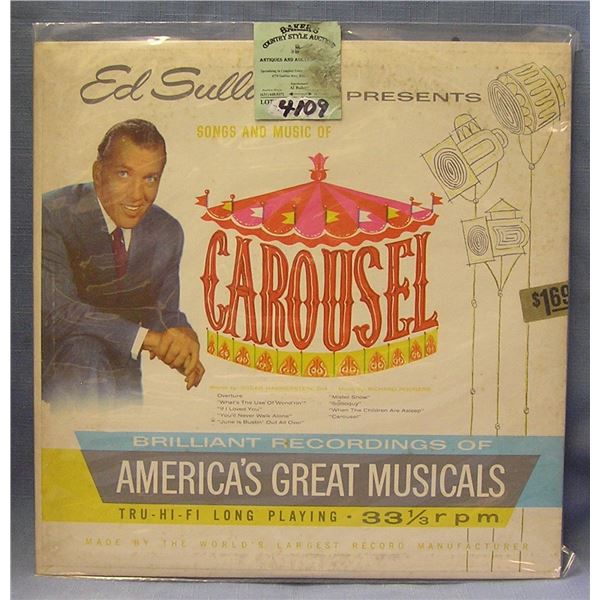 Ed Sullivan Songs And Music Of Carousel record album
