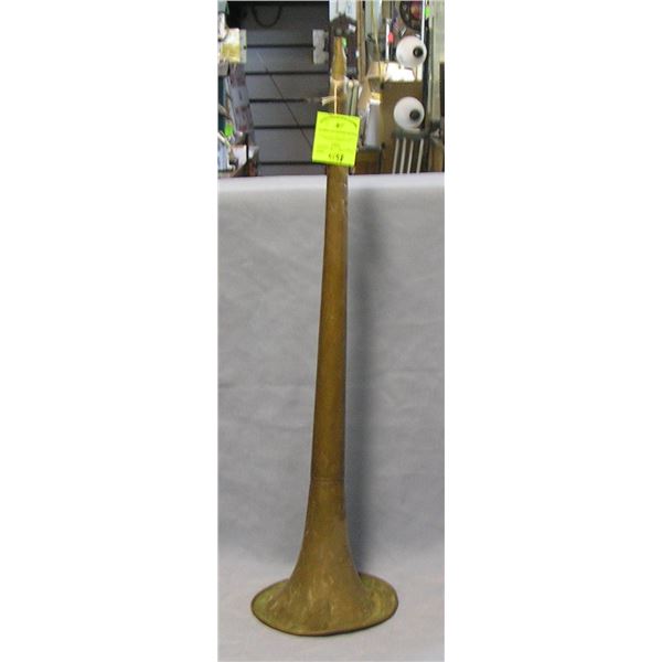 Antique solid brass horn