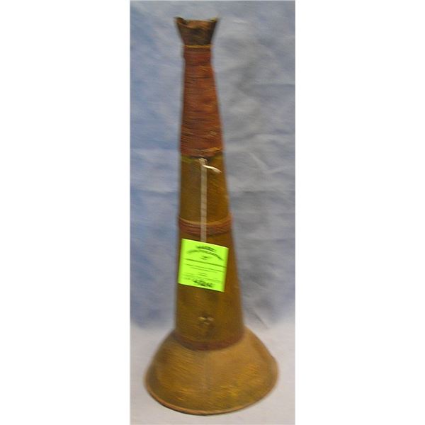 Antique fire department trumpet