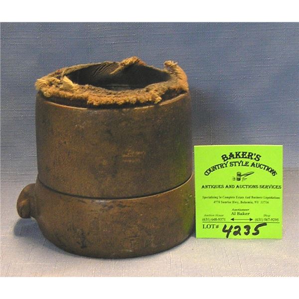 Antique solid brass fire department coupling