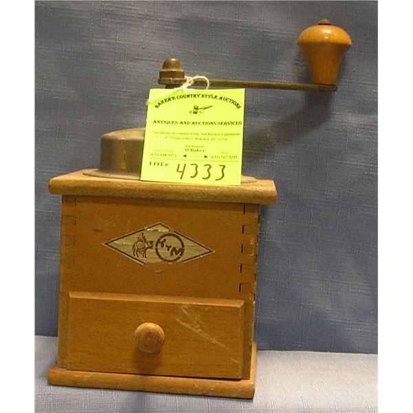 Antique coffee grinder