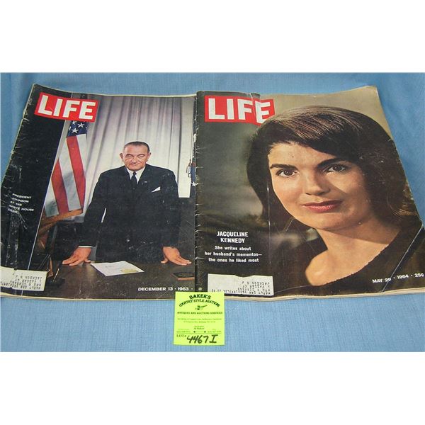 Pair of vintage LIFE magazines