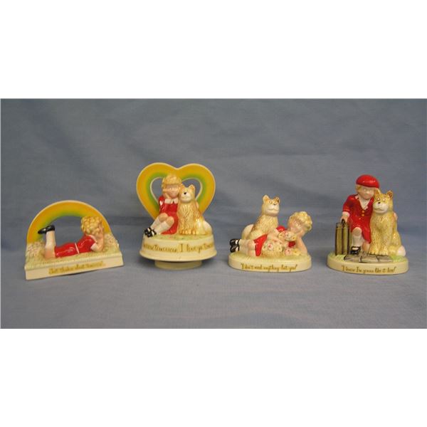 Little Orphan Annie porcelain figurines and music box