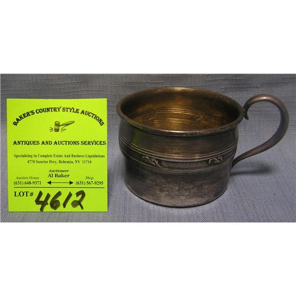 Antique silver plated childs cup