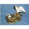 Image 1 : Cast iron eagle and eaglets mechanical bank