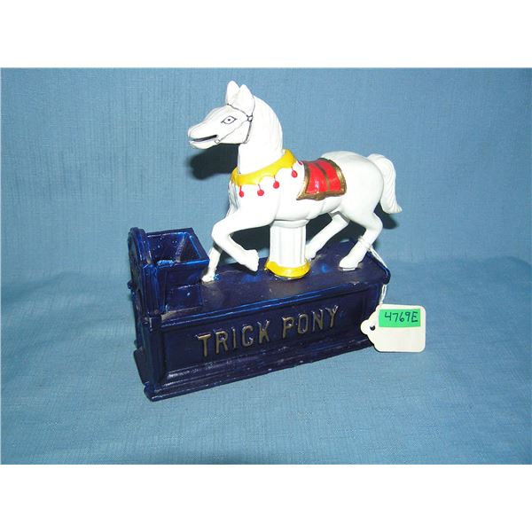 Trick Pony cast iron mechanical bank circa 1970s