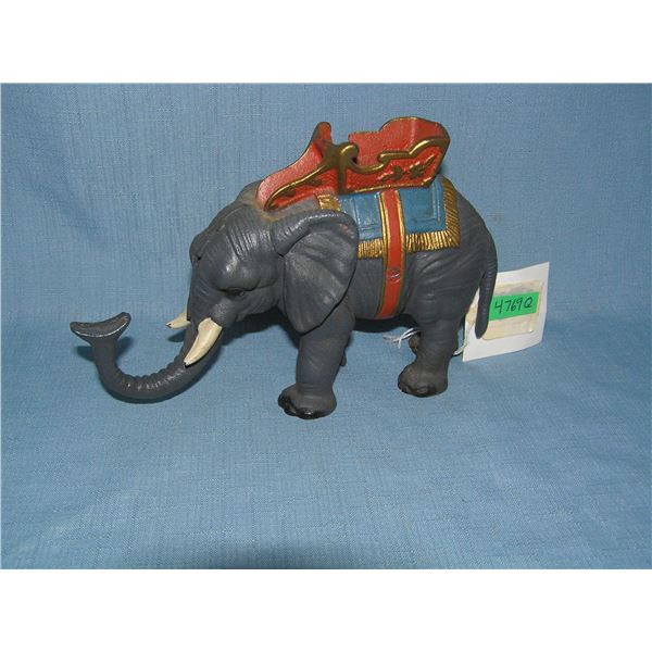 Elephant pull tail cast iron mechanical bank