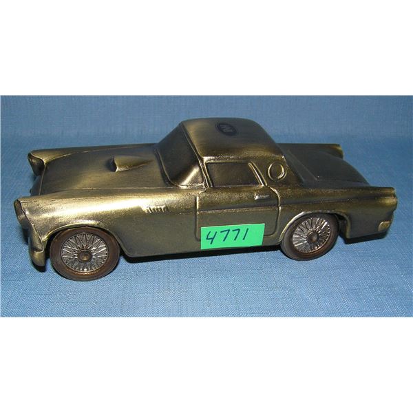 Ford Thunderbird 1955 all cast metal car bank