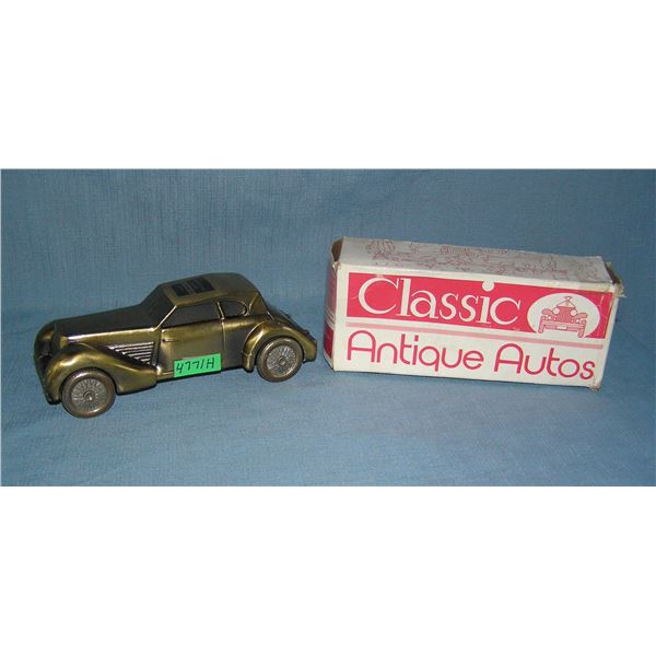 1936 Cord all cast metal car bank