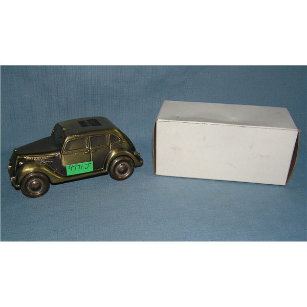 1935 Ford taxi cab all cast metal car bank