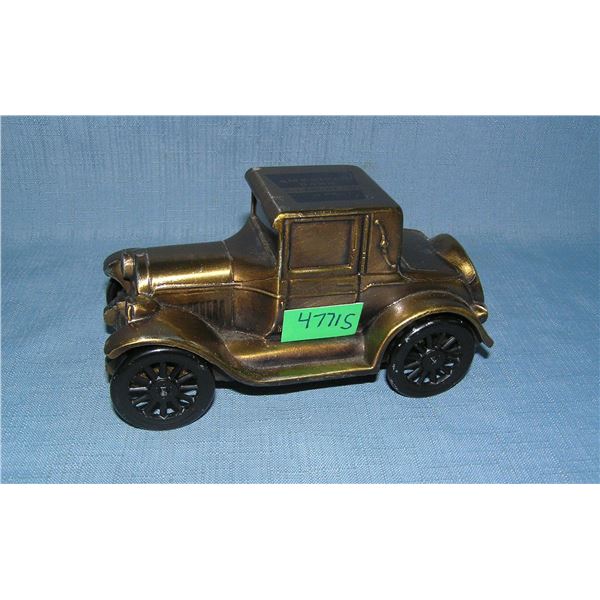 1926 Pontiac all cast metal car bank
