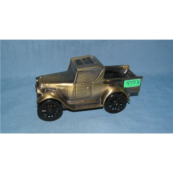 1928 Pickup truck all cast metal car bank