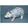 Image 1 : Blue Delft style decorative porcelain pig bank