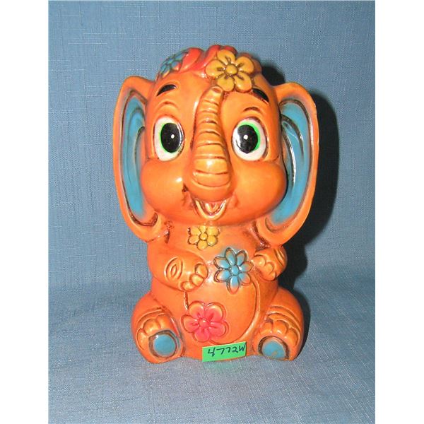 Paint decorated elephant bank Japanese circa 1960s