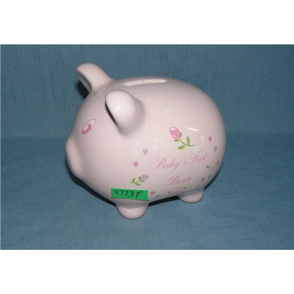 Baby's first piggy bank