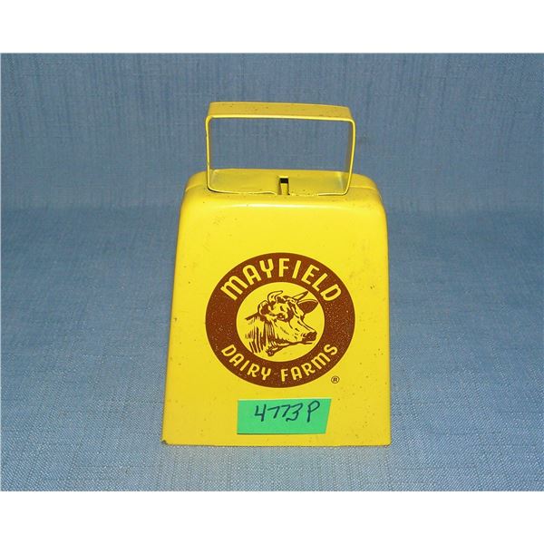 Mayfield Dairy Farms promotional all metal cow bell