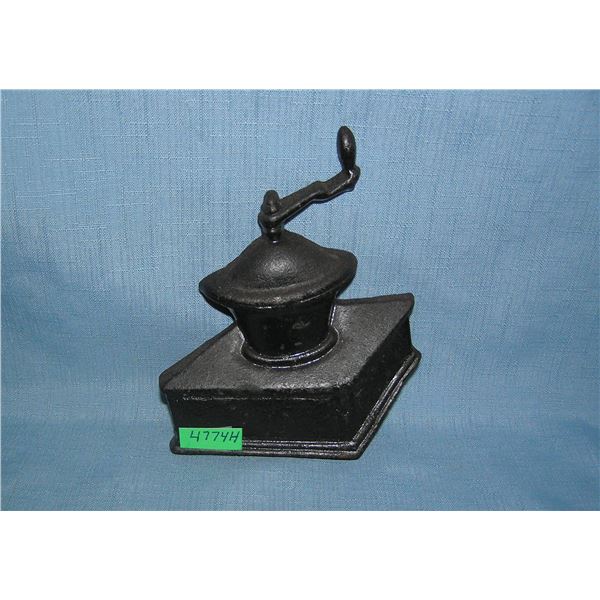 Cast iron coffee grinder themed wall decoration