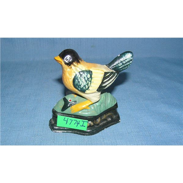 cast iron bird door stop wedge