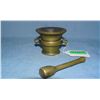 Image 2 : Miniature brass morter and pestle set