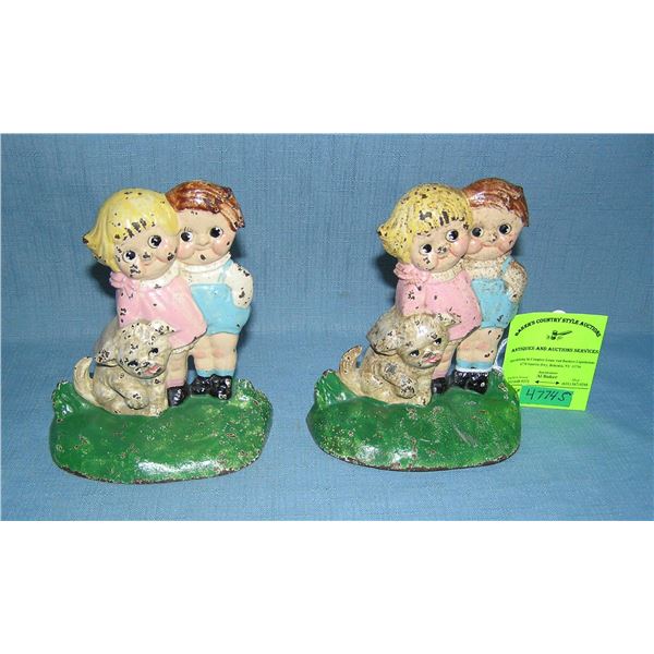 Bobby and Dolly Blake bookends circa 1930s