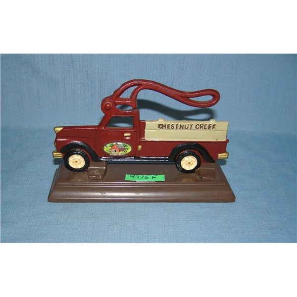 Chestnut Creek Farms cast iron truck nut cracker