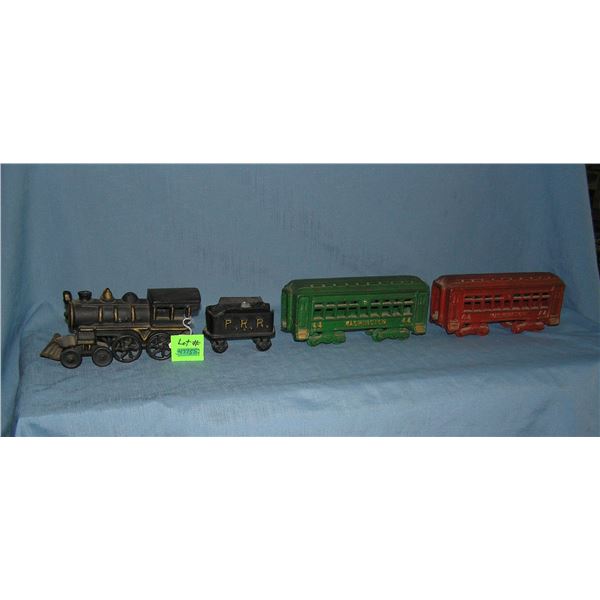 4 piece cast iron train