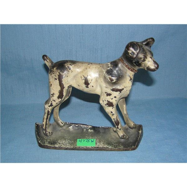 Cast iron whippet door stop circa 1930s