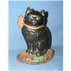 Image 1 : Cast iron seated cat door stop circa 1930s