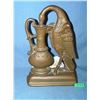 Image 1 : Early bronze bird drinking from urn bookend