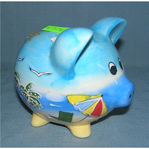 Souvenir pig bank from the Bahamas