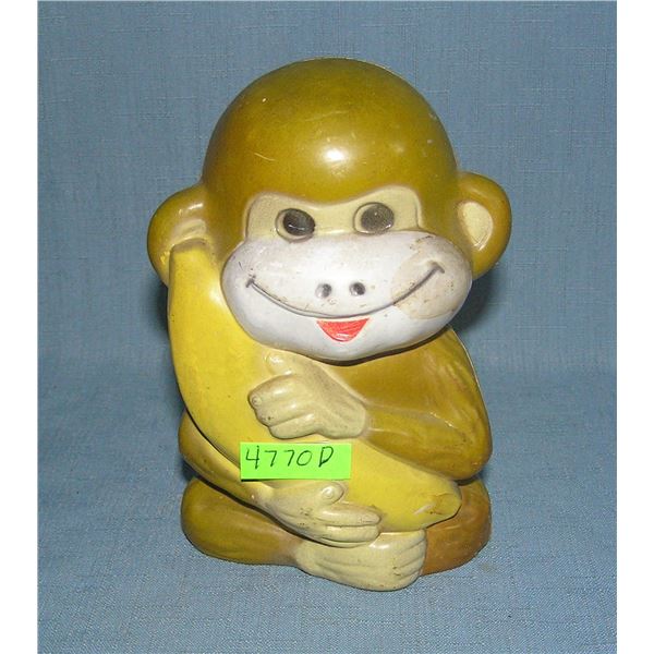 Vintage monkey and banana bank