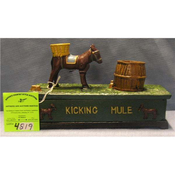 Kicking Mule mechanical bank