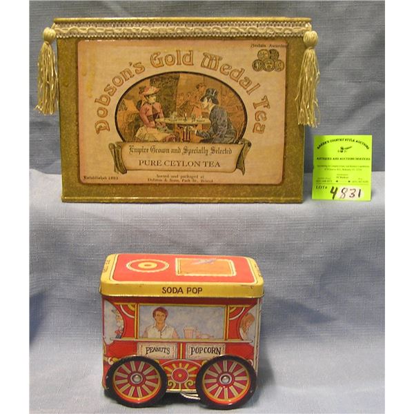 Pair of vintage advertising pins