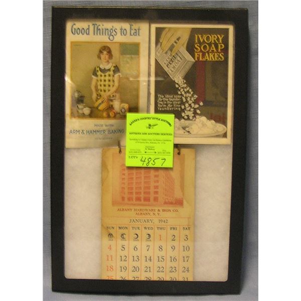 Group of antique advertising brochures