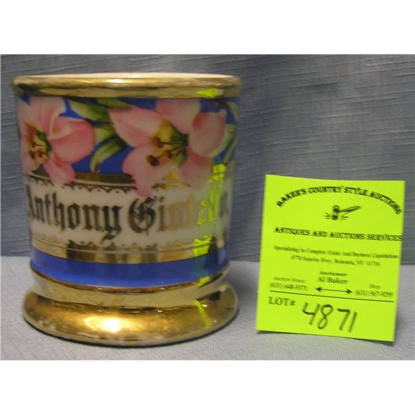 Antique shaving mug Anthony Gintello